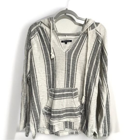 Ocean Drive Women’s Baja Hoodie Size Small Stripes Long Sweatshirt - Picture 1 of 4